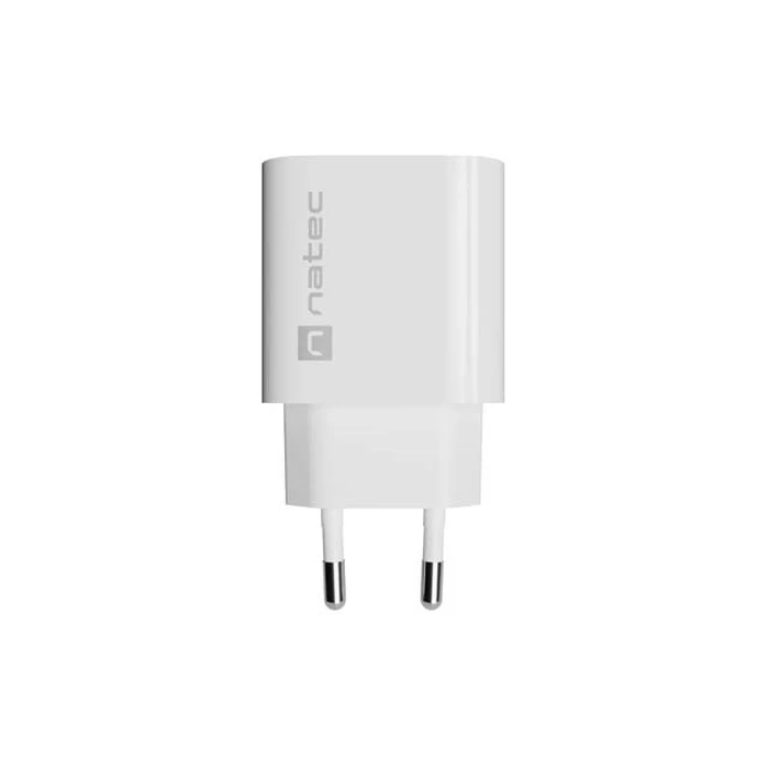 Φορτιστής Τοίχου Natec Ribera 20W (1x USB-C, 1x USB-A) Λευκό