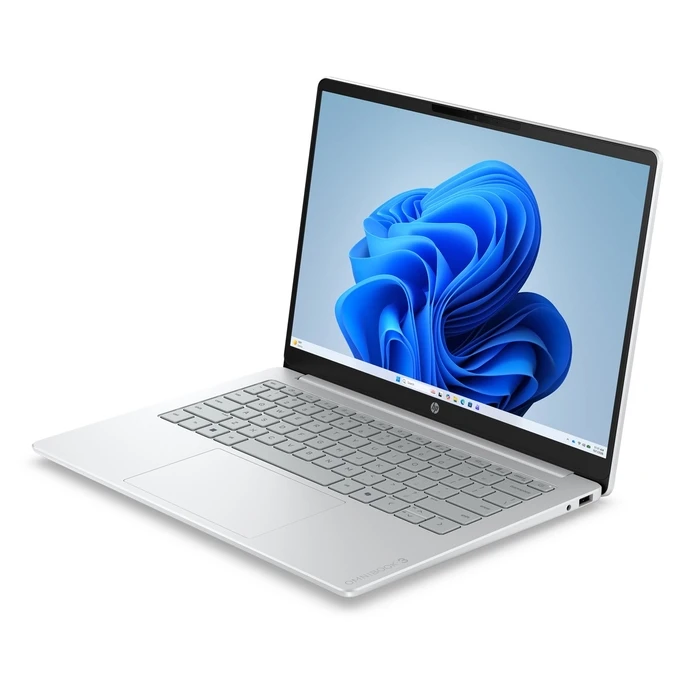 HP OmniBook 3 14-hu0012nwx 14" laptop — Intel Core 3 100U, 8 GB DDR5, 256 GB NVMe SSD, 14" 1920x1200 IPS, Wi‑Fi 6, Windows 11 Home, Grey/Silver