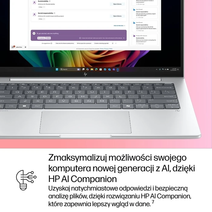 HP EliteBook 8 G1i 14" WUXGA - Intel Core Ultra 5 228V, 32GB LPDDR5x, 512GB NVMe, Intel Arc, Glacier Silver, Windows 11 Pro, 3 χρόνια εγγύηση