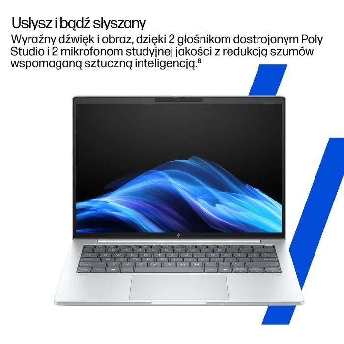 HP EliteBook 8 G1i 14" WUXGA - Intel Core Ultra 5 228V, 32GB LPDDR5x, 512GB NVMe, Intel Arc, Glacier Silver, Windows 11 Pro, 3 χρόνια εγγύηση
