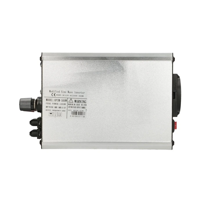 Extralink OPIM-500W Car Power Inverter 12V DC to 230V AC, 500W Modified Sine Wave (Model EX.18044)