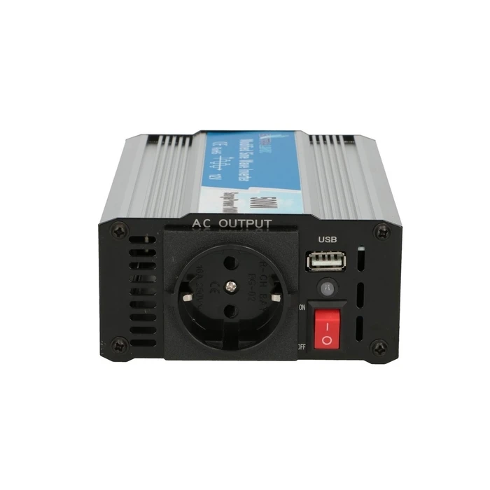Extralink OPIM-500W Car Power Inverter 12V DC to 230V AC, 500W Modified Sine Wave (Model EX.18044)