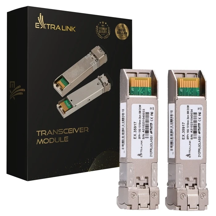 Extralink SFP+ 10G 1310nm SM LC 2km - Σετ 2 τεμαχίων