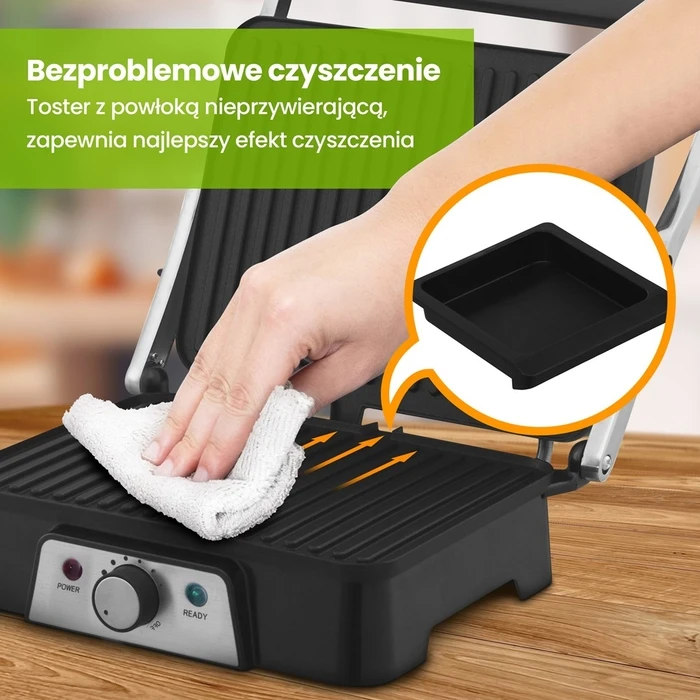 Extralink Επιτραπέζια Ηλεκτρική Ψησταριά Αυλακωτής Πλάκας SJ-36 2000W
