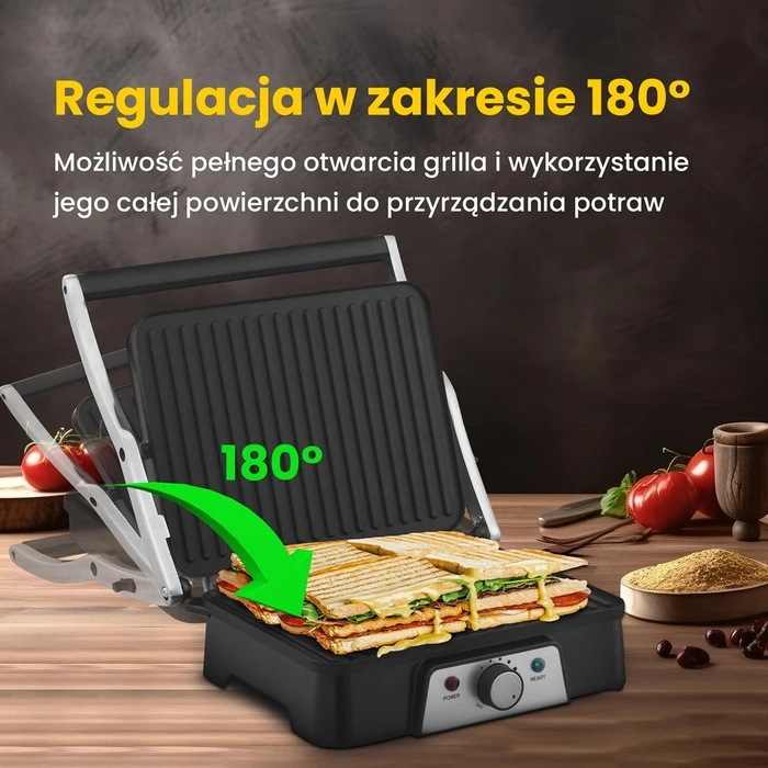 Extralink Επιτραπέζια Ηλεκτρική Ψησταριά Αυλακωτής Πλάκας SJ-36 2000W