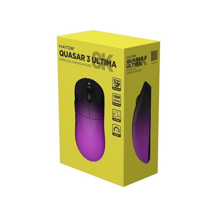 HATOR Quasar 3 Ultima 8K Wireless — Μαύρο/Βιολετί