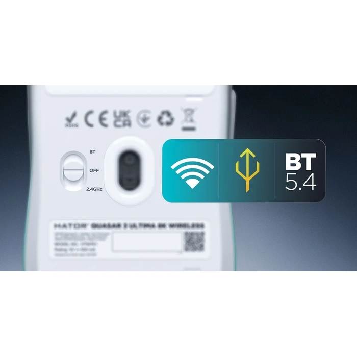 HATOR Quasar 3 Ultima 8K Wireless — Μαύρο/Βιολετί