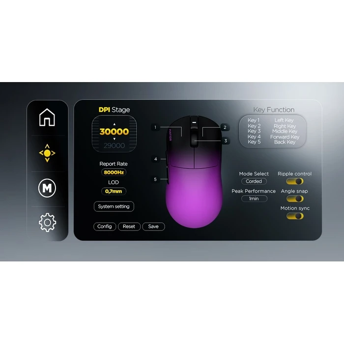 HATOR Quasar 3 Ultima 8K Wireless — Μαύρο/Βιολετί