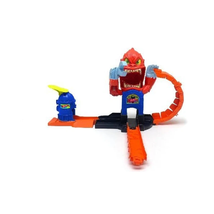 Hot Wheels City Σετ Πίστας Gorilla Slam Attack με Αυτοκίνητο, Speed Snap Track