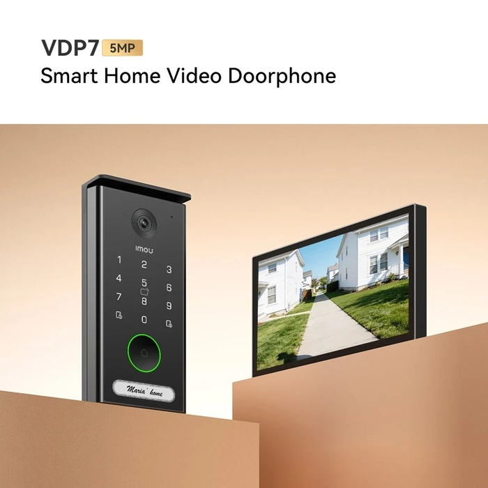 Imou VDP7 Video Intercom System Wi‑Fi 6 Dual‑Band 2.4/5 GHz 2‑Wire, 5MP Camera, 7" Touchscreen Monitor