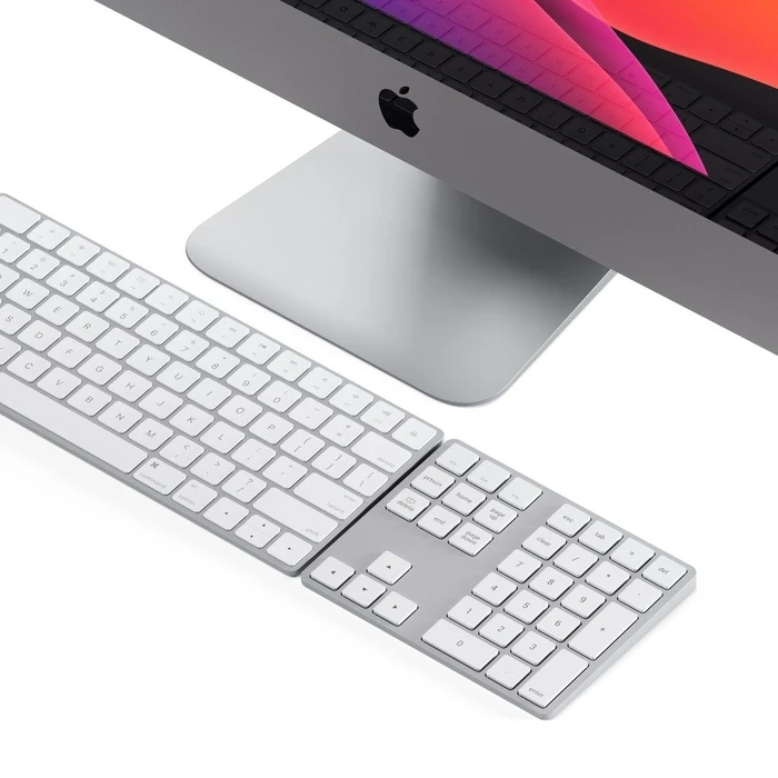 Satechi Aluminum Ασύρματο Bluetooth Αριθμητικό Πληκτρολόγιο Ασημί