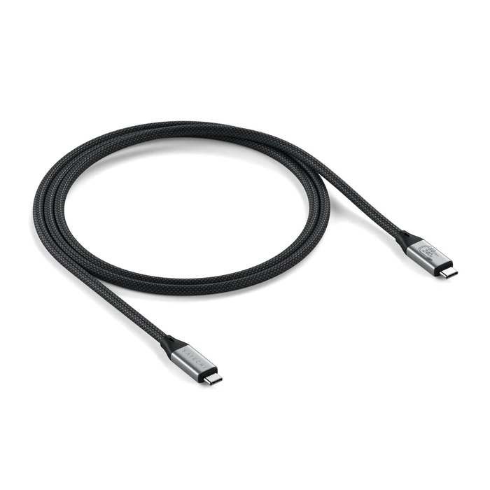 Satechi USB4 V2 Pro Καλώδιο USB‑C 1.2 m 120 Gbit/s 240 W (Ασημί/Μαύρο)