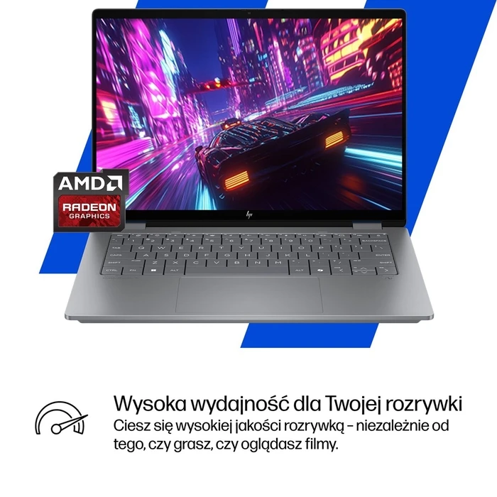 HP OmniBook X Flip Next Gen AI 14-fk0020nw Copilot+ PC 2-in-1 14" (Meteor Silver) (US Keyboard)
