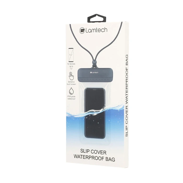 Αδιάβροχη Θήκη Κινητού Lamtech SLIP COVER BAG Black