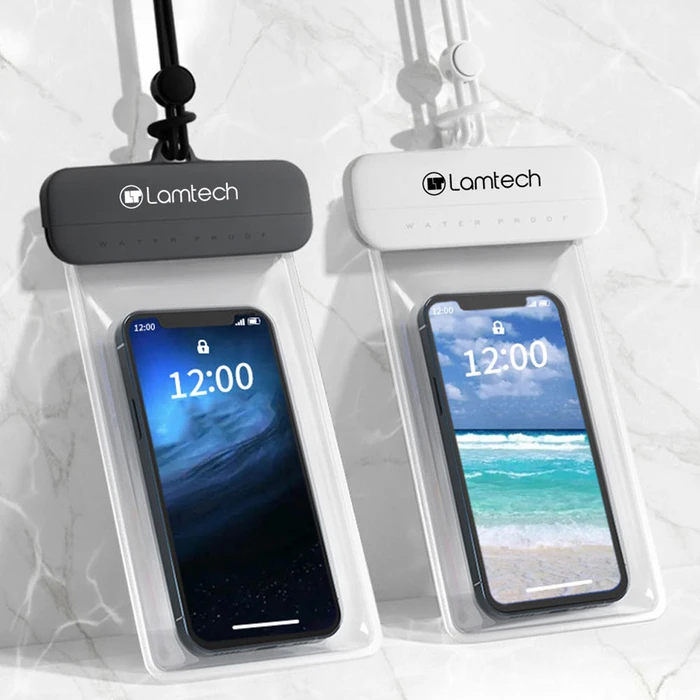 Αδιάβροχη Θήκη Κινητού Lamtech SLIP COVER BAG WHITE