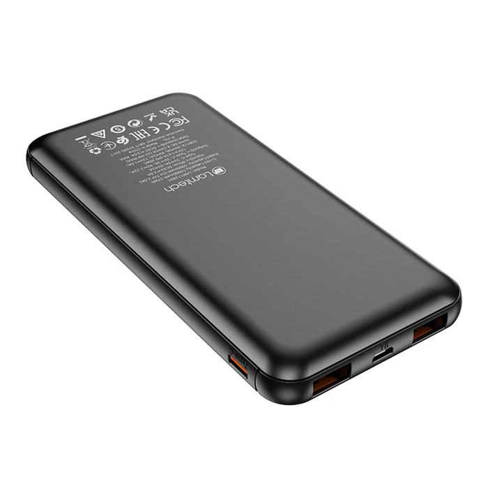 Power Bank Lamtech 10000MAH QC3,0+PD20W Black