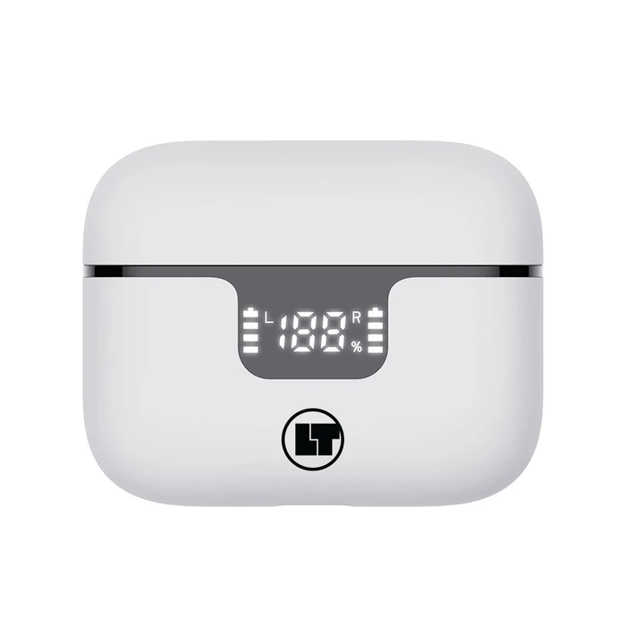 Bluetooth Handsfree Lamtech BT5.3 ANC & 4MIC ENC with LED Charging CASE White