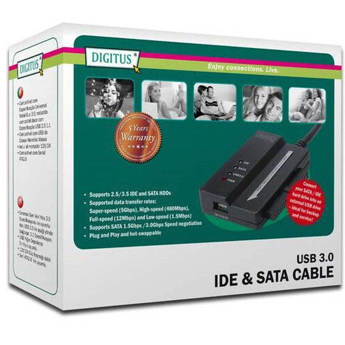 HDD Adapter Cable Digitus IDE / SATA To USB3.0