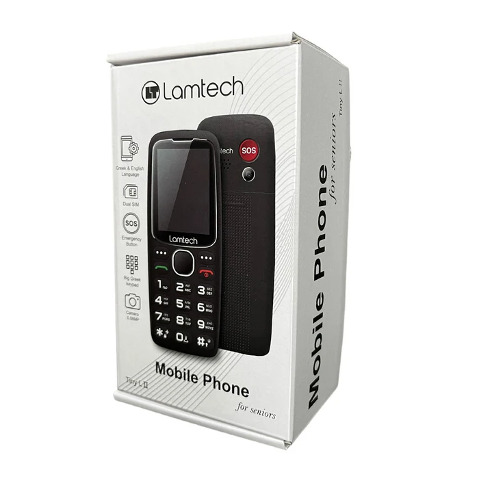 Κινητό Τηλέφωνο Lamtech 2.4' GR DUAL SIM TINY L II Black