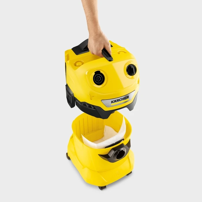 Karcher WD 4-18 Dual V-20/22 Επαναφορτιζόμενη Σκούπα Υγρών/Στερεών (Πλαστικός Κάδος 20 lt)