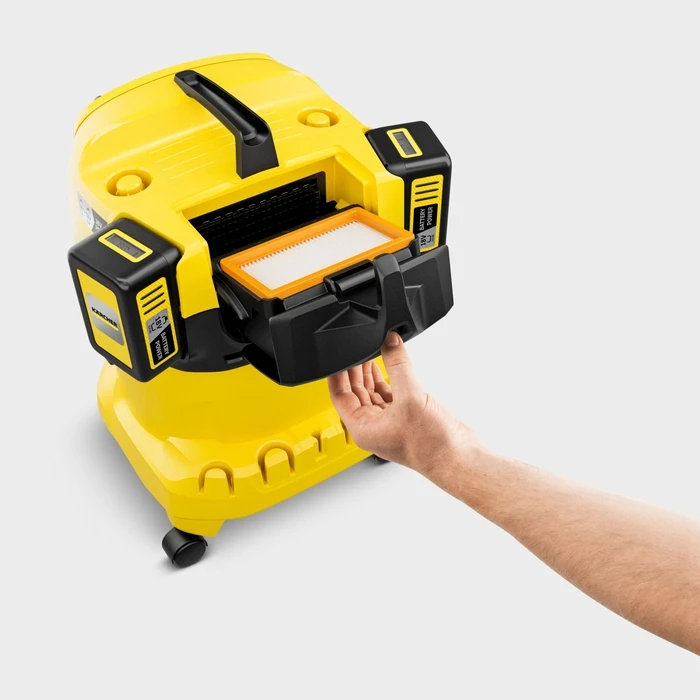 Kärcher WD 4-18 Dual Battery Set (1.628-601.0) - 36V Cordless Wet & Dry Vacuum, 20 L, Dual 18V Batteries