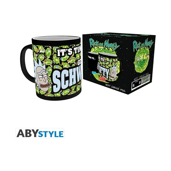 GB Eye / Abysse Rick and Morty Heat Change "Get Schwifty" Ceramic Mug 300 ml (MGH0063)