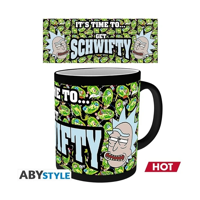 GB Eye / Abysse Rick and Morty Heat Change "Get Schwifty" Ceramic Mug 300 ml (MGH0063)