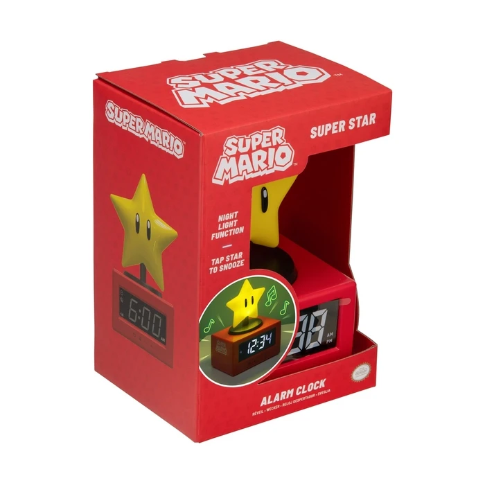 Paladone Products Super Mario Super Star Alarm Clock