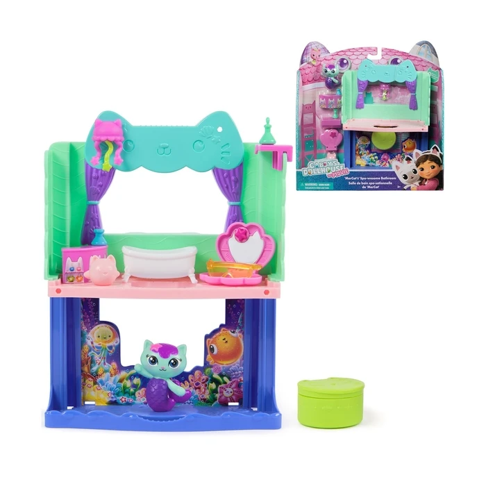 Μινιατούρα Spin Master Gabby's Dollhouse Movie: Mercat's Spa-wesome Bathroom (20151912)