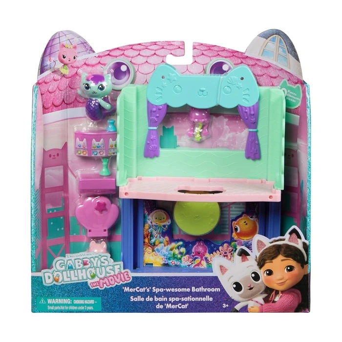 Μινιατούρα Spin Master Gabby's Dollhouse Movie: Mercat's Spa-wesome Bathroom (20151912)