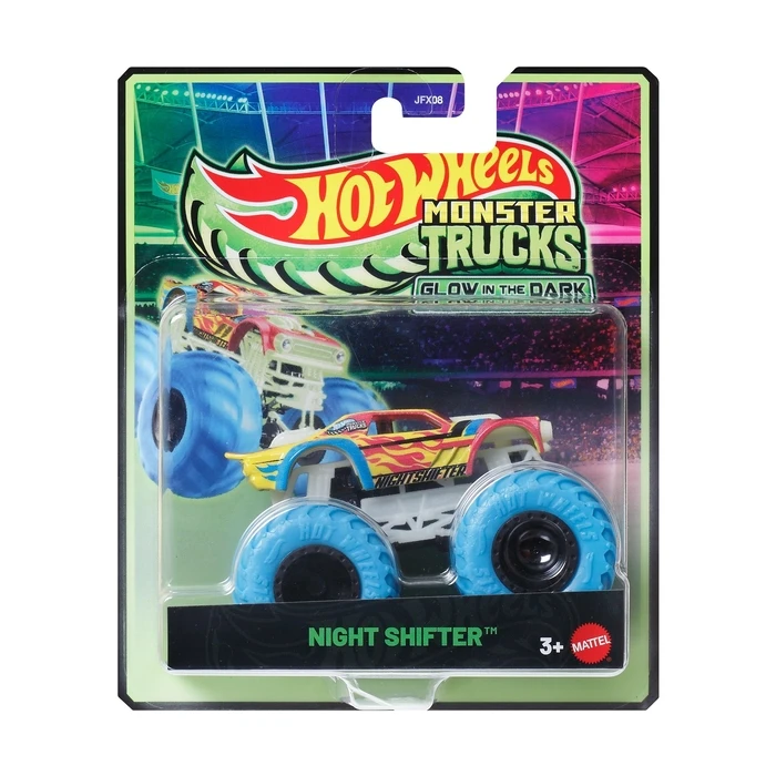 Mattel Hot Wheels Monster Trucks Hotweiler Vehicle Glow In The Dark