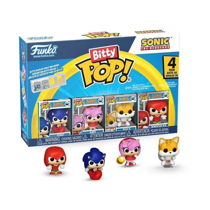 Funko Bitty Pop! 4-πακέτο: Sonic The Hedgehog - Sonic, Amy, Tails, Knuckles (Chase)