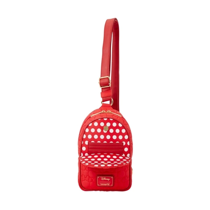 Loungefly Minnie Convertible Sling Bag - Παιδική Sling / Crossbody Τσάντα Minnie 21x15x5 εκ.