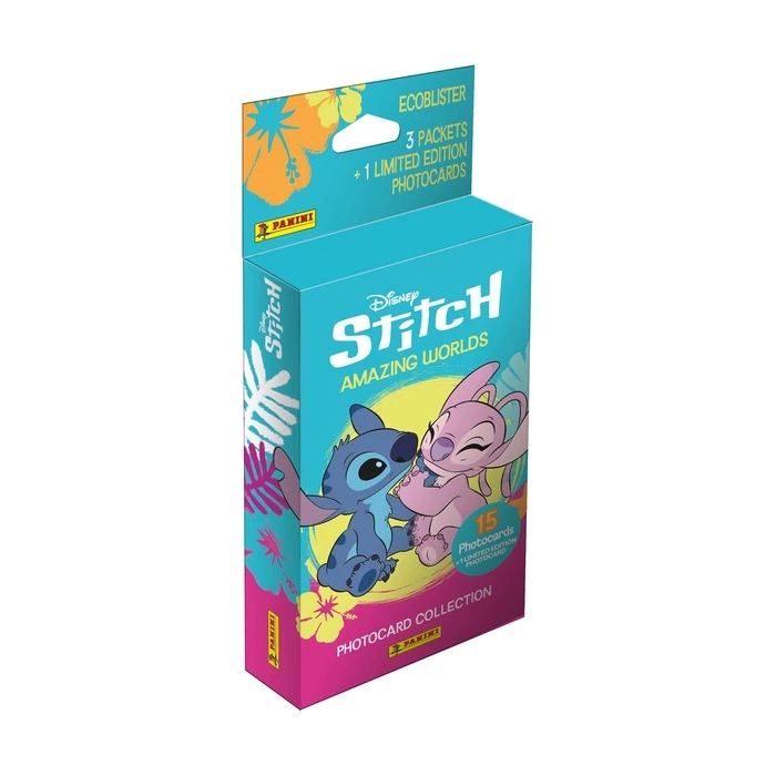 PANINI Φωτοκάρτες Disney Stitch Φάκελος με 3 Πακέτα των 5 Καρτών και 1 Limited Edition Card