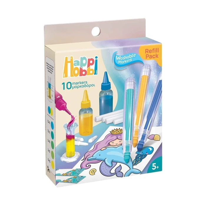 HappiHobbi Neon Painting Markers Set 12 colors - AS COMPANY