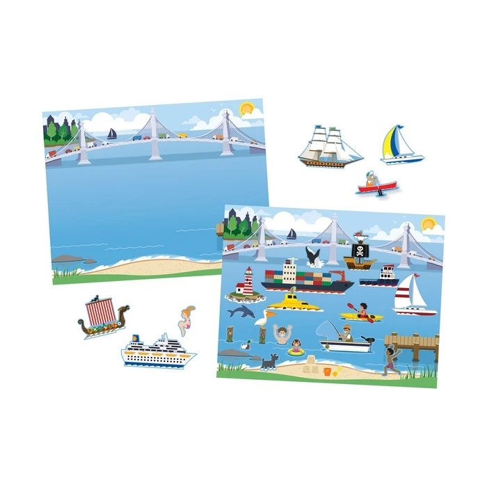 Arts and Crafts Melissa and Doug Reusable Sticker Pad Vehicles