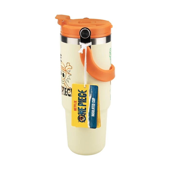 Paladone One Piece Jolly Roger Stainless Steel Travel Mug 900ml with Handle (PP16220OPNF)