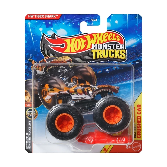 Mattel Hot Wheels Όχημα Monster Trucks Live HW Tiger Shark Die-Cast