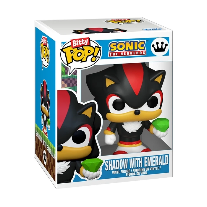 Funko Bitty Pop! Σετ 2 τεμαχίων: Sonic The Hedgehog - Knuckles και Shadow με σμαράγδι (βινύλιο)