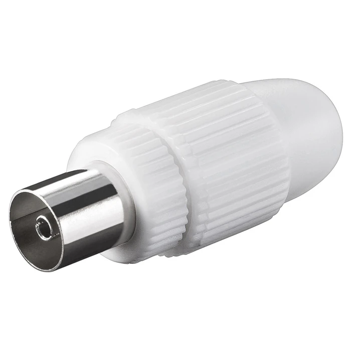 Βύσμα Goobay coaxial 11501, θηλυκό, λευκό, 10τμχ