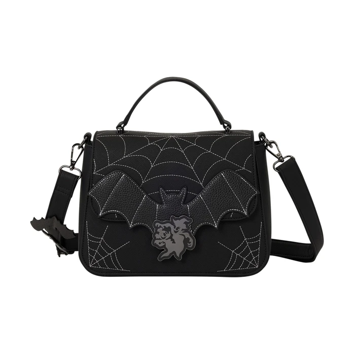 Loungefly Παιδική Τσάντα Ώμου - Mickey & Minnie Spiderweb and Bats (Μαύρη) WDTB3561