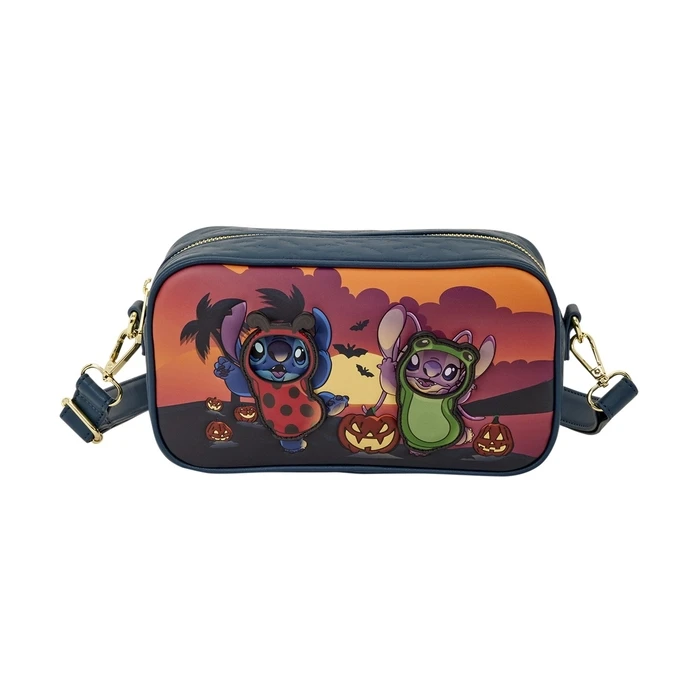 Loungefly Disney: Stitch - Stitch & Angel Halloween Costumes Crossbody Bag (WDTB3565)