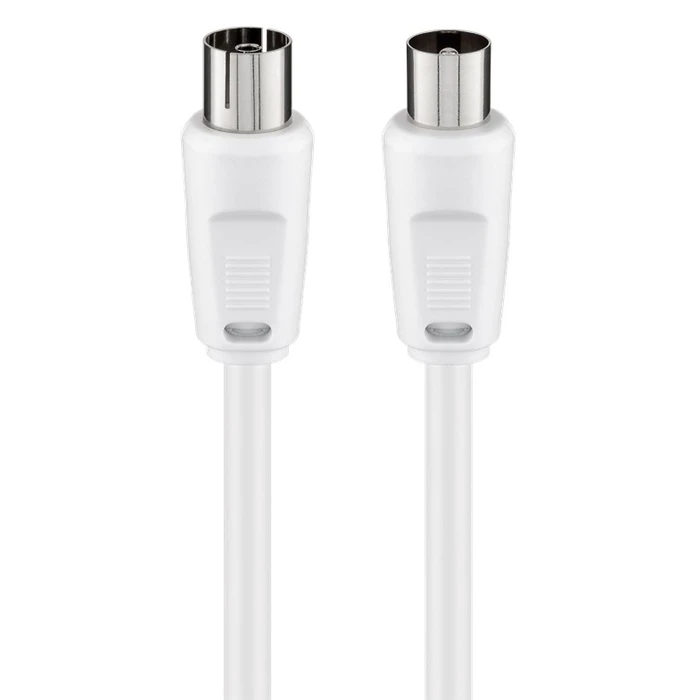 Καλώδιο Κεραίας Goobay αρσενικό σε θηλυκό 11515, <70dB, CCS, 15m, λευκό