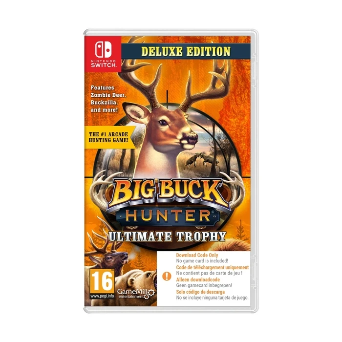 Nintendo Switch MAXIMUM GAMES Big Buck Hunter Ultimate Trophy Deluxe Edition Code in a Box