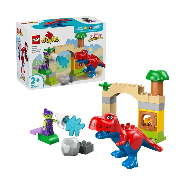 LEGO DUPLO Marvel Spidey and His Amazing Friends Dinosaur Spidey Rex vs Green Goblin