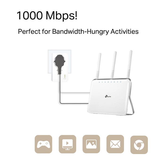 Powerline INTD TP-Link PA7017P Kit AV100