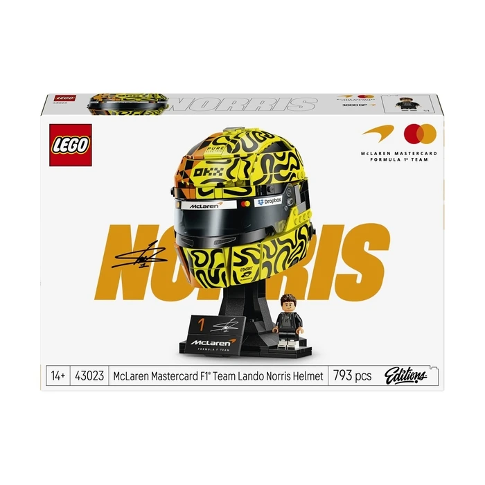 LEGO McLaren Mastercard F1 Team - Lando Norris Helmet (43023), 793 pcs, 14+