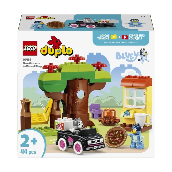LEGO DUPLO 44pc Bluey Muffin & Blue Pizza Delivery Girls (Set 10469)
