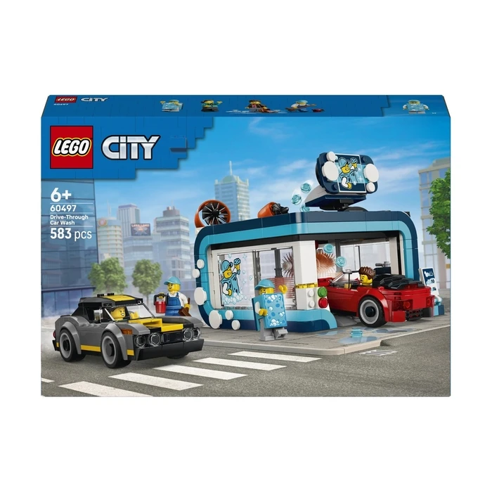 LEGO City Drive‑Thru Car Wash (60497) - 583 pieces
