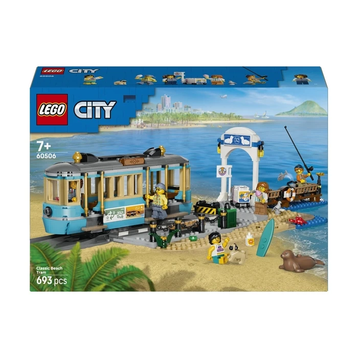 LEGO City Classic Beach Tram, 693 pieces, Age 7+, Set 60506